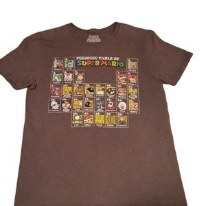 Super mario Periodic Table tshirt womans small